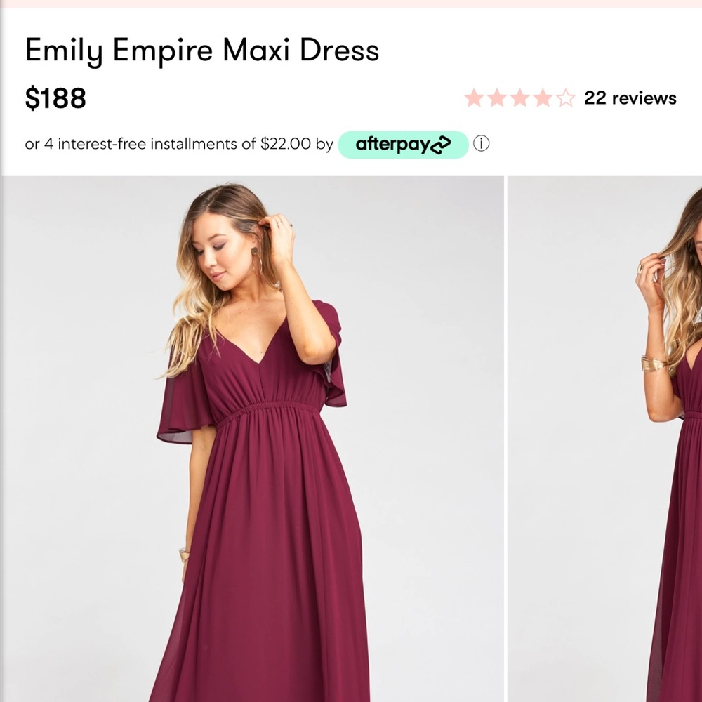 Show Me Your MuMu Emily Empire Maxi Dress